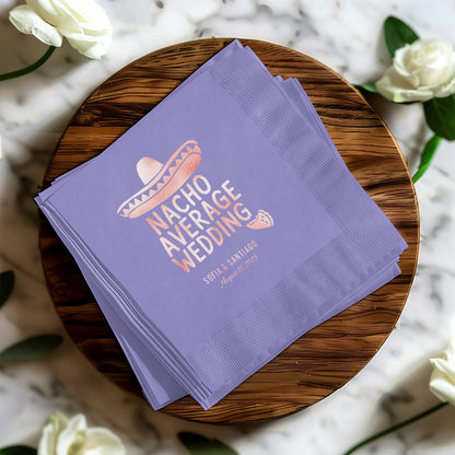 Nacho Average Wedding Custom Text Napkin product type
