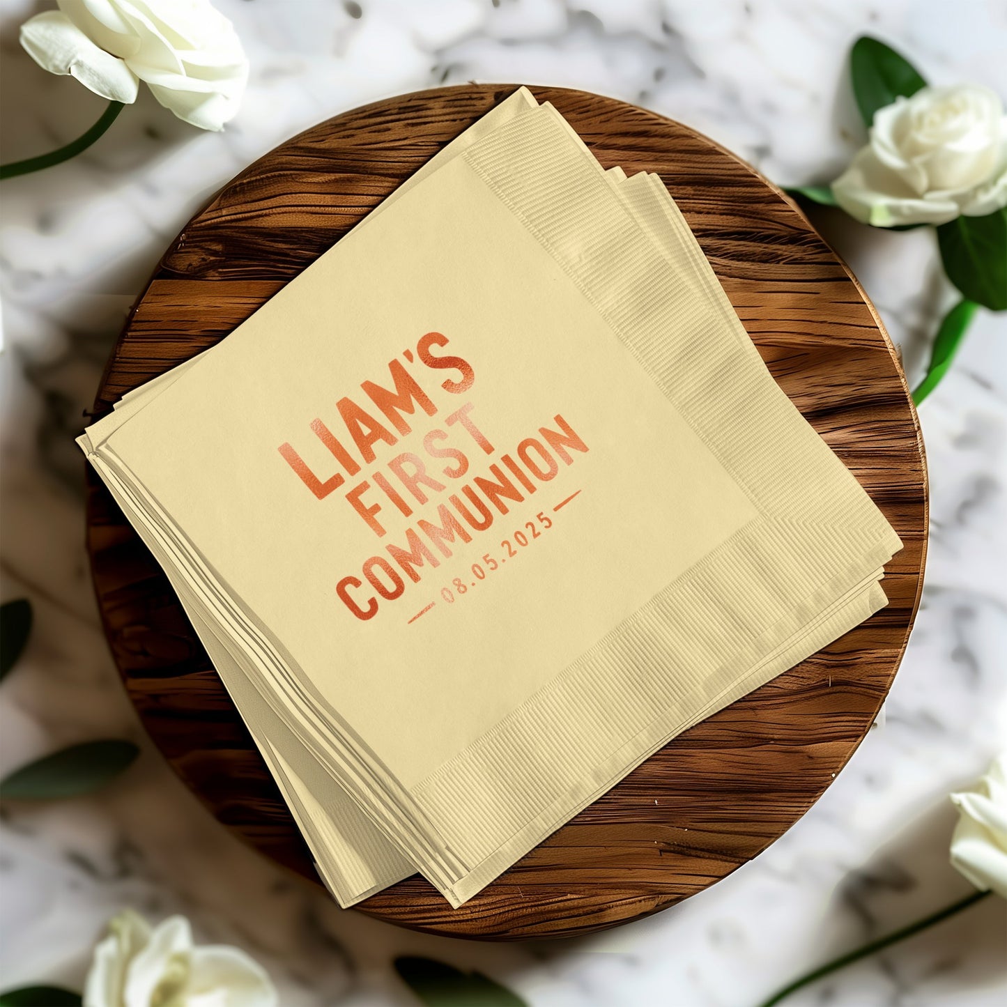 Custom First Communion Printed Napkins Product