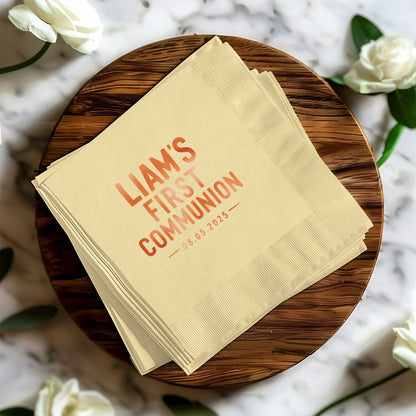 Custom First Communion Printed Napkins Product