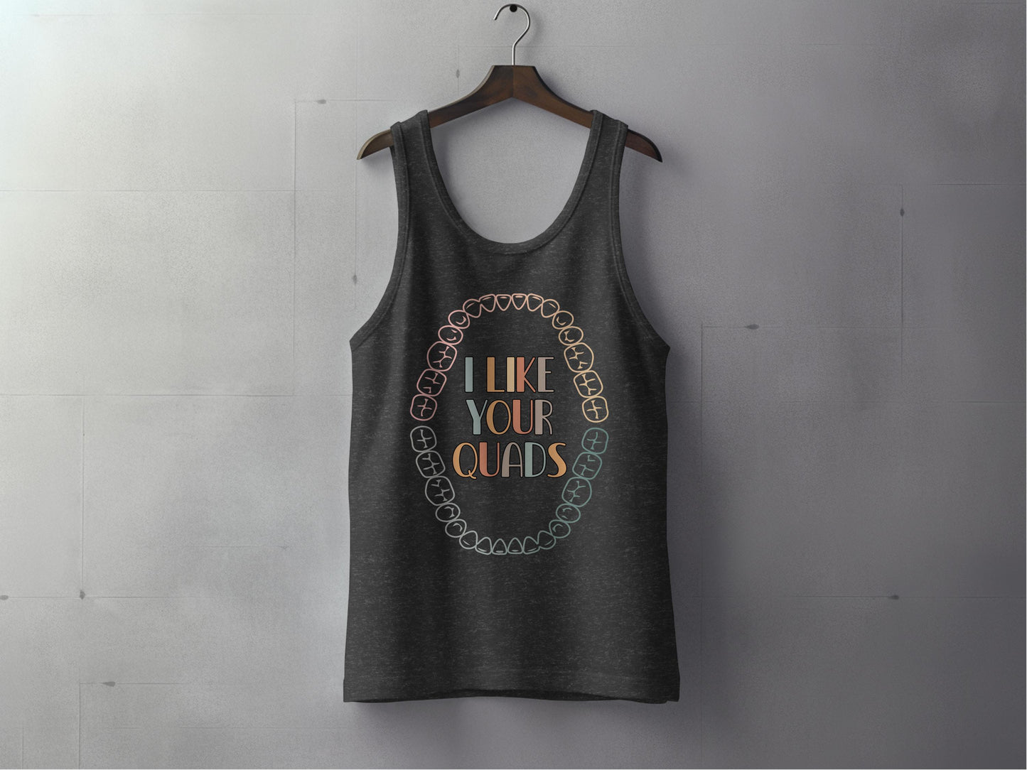 I Like Your Quads Graphic Tank Top Workout Product