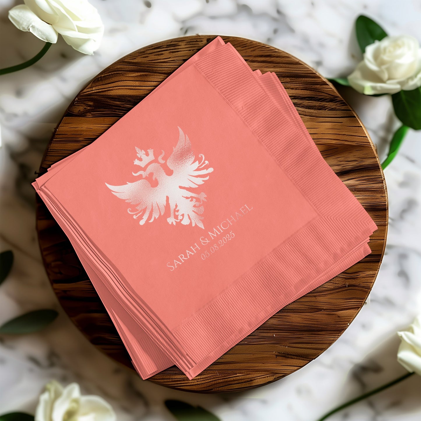 Personalized Wedding Date Napkin product