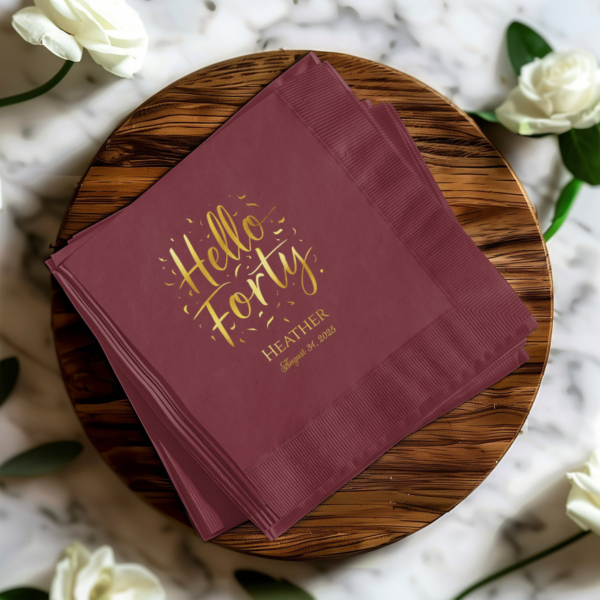 Hello Forty Custom Birthday Celebration product type