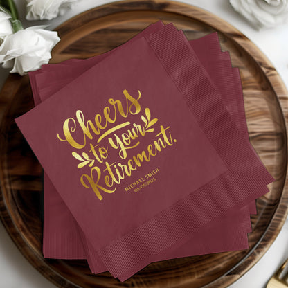 Cheers to Your Retirement Napkin product