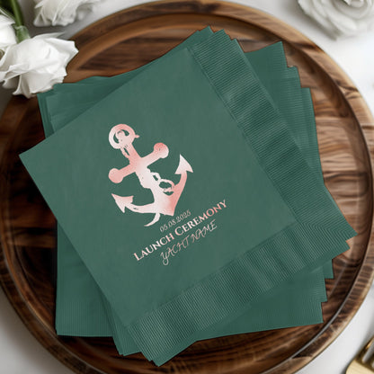 Launch Ceremony Yacht Name Napkins product