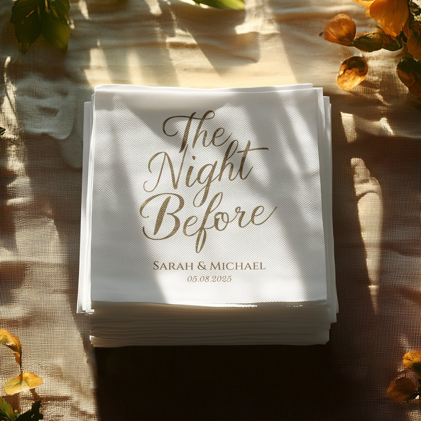 The Night Before Sarah & Michael Napkins product