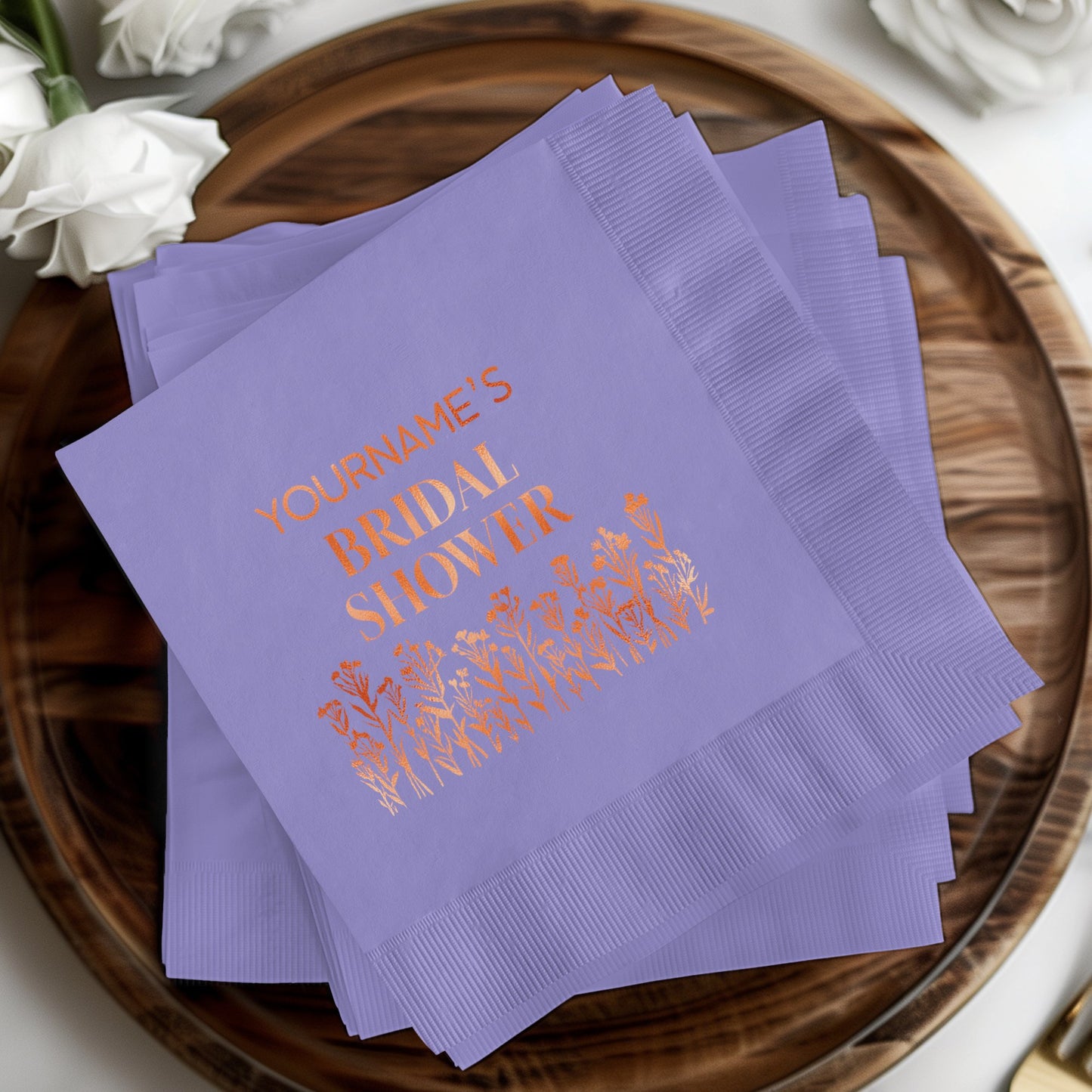 Custom Personalized Bridal Shower Napkins product