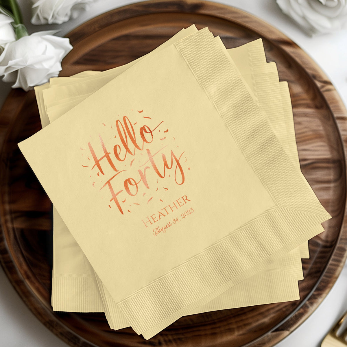 Personalized Milestone Party Napkins for Celebration product type