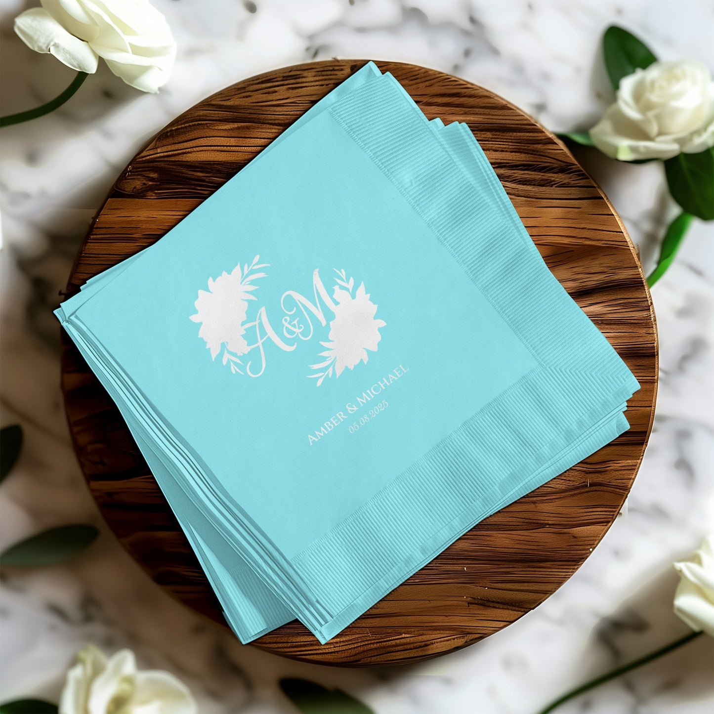 Personalized Initials Wedding Napkins product