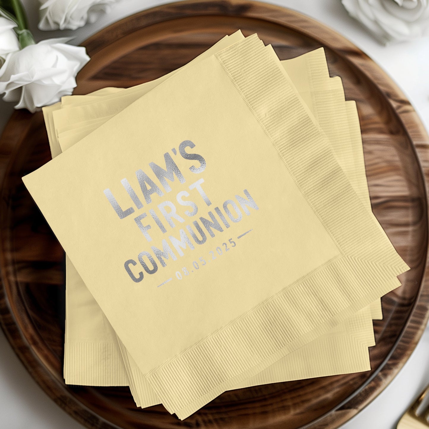 Custom Personalized First Communion Napkins product