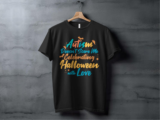 Autism Doesn't Scare Me Celebrating Halloween tshirt