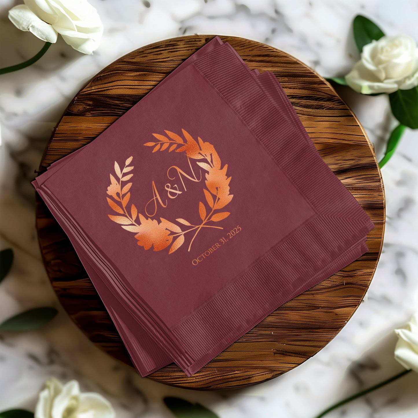 Personalized Wedding Napkins October 31 2023 product type
