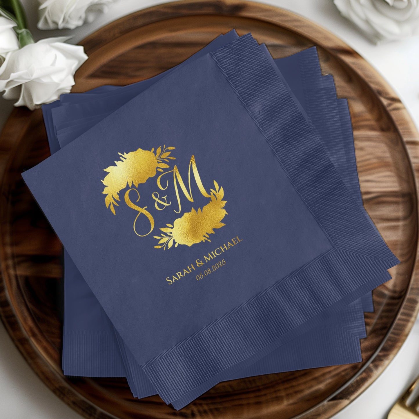 Elegant Personalized Wedding Napkins product