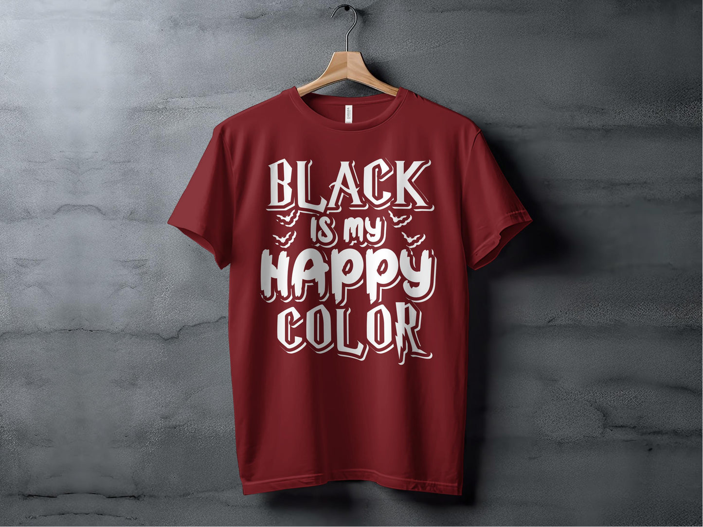 Black is My Happy Color Graphic T-Shirt product type