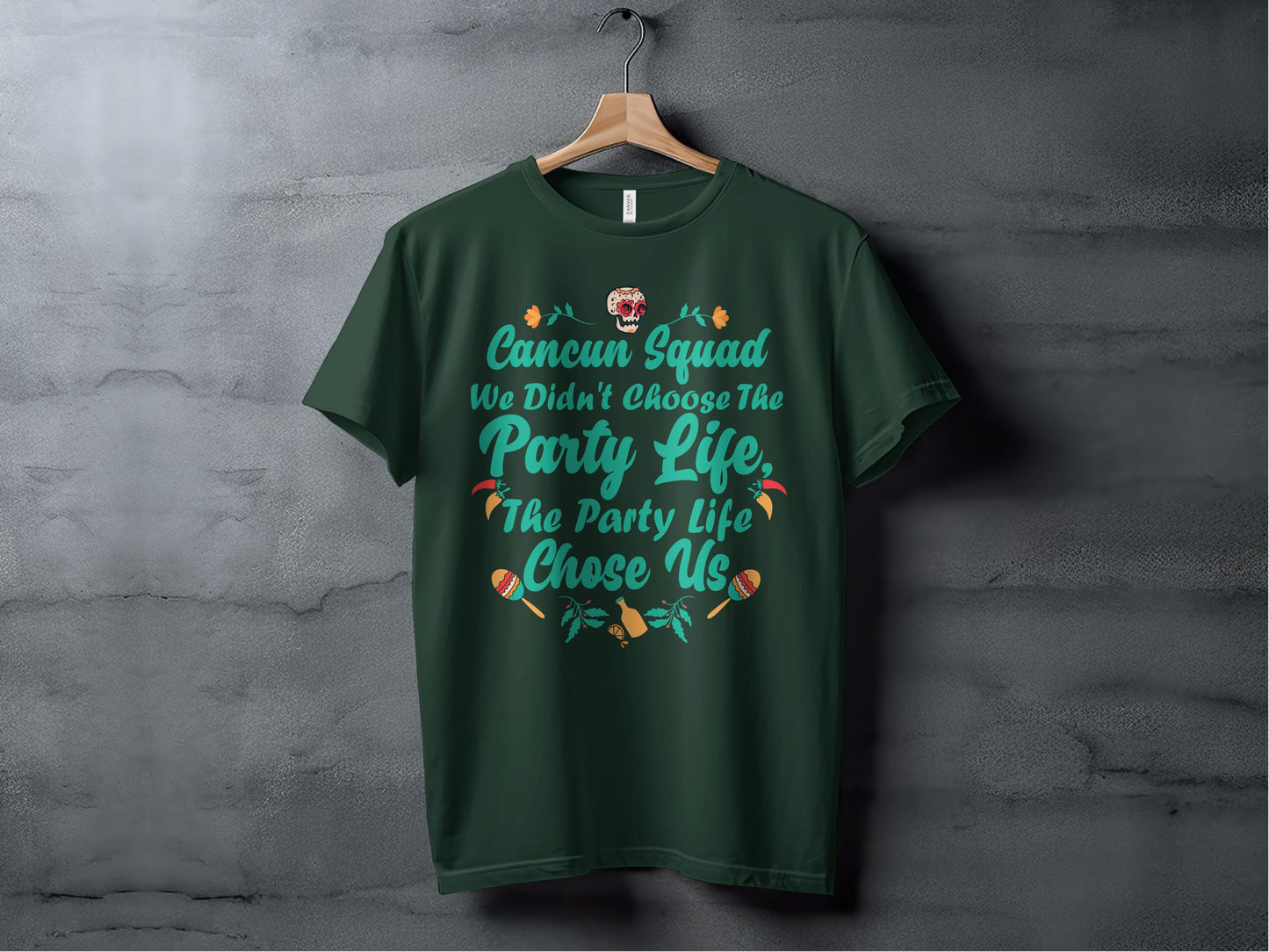 Cancun Squad Party Life Chose Us Graphic T shirt product type