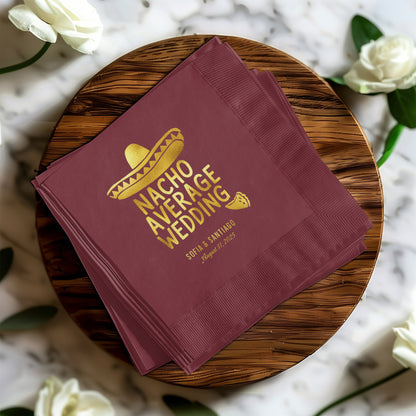 Fun Nacho Average Wedding Party Favor Napkin product type