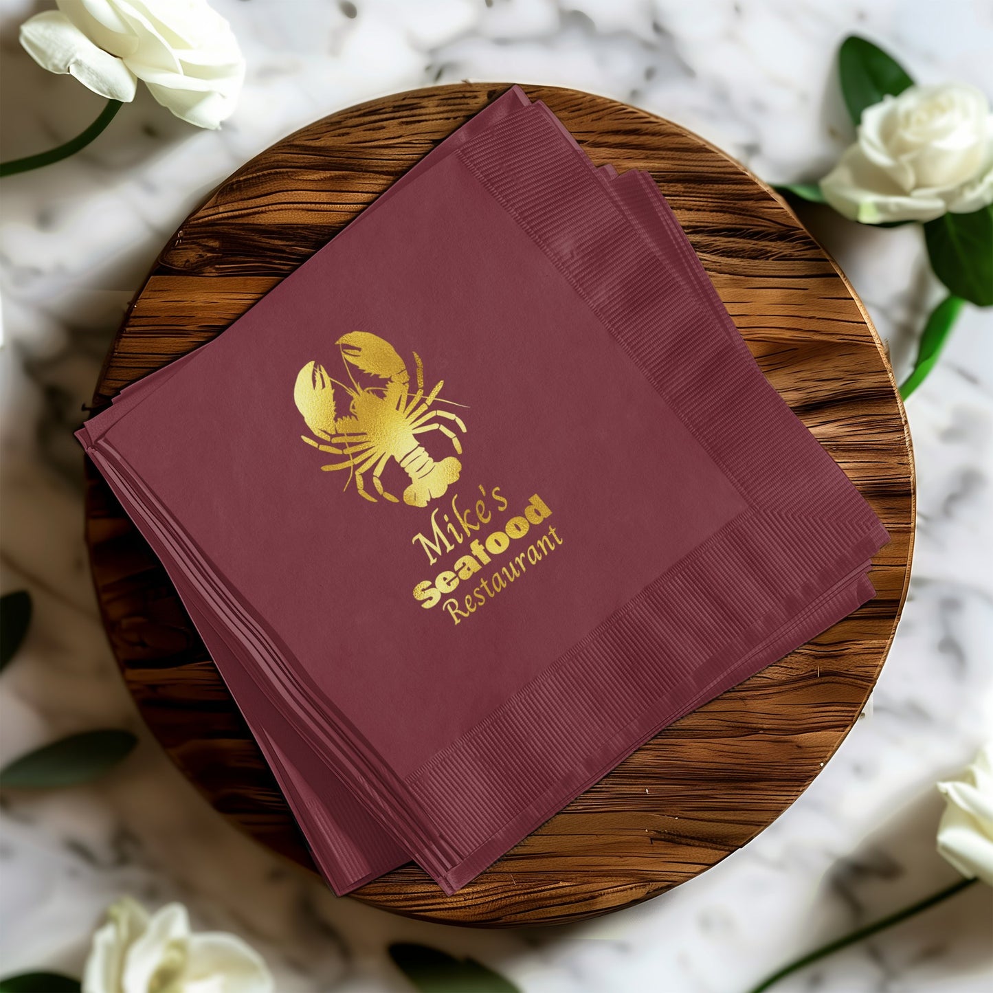 Mike's Seafood Restaurant Custom Napkins product type