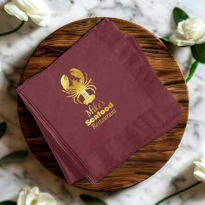 Mike's Seafood Restaurant Custom Napkins product type