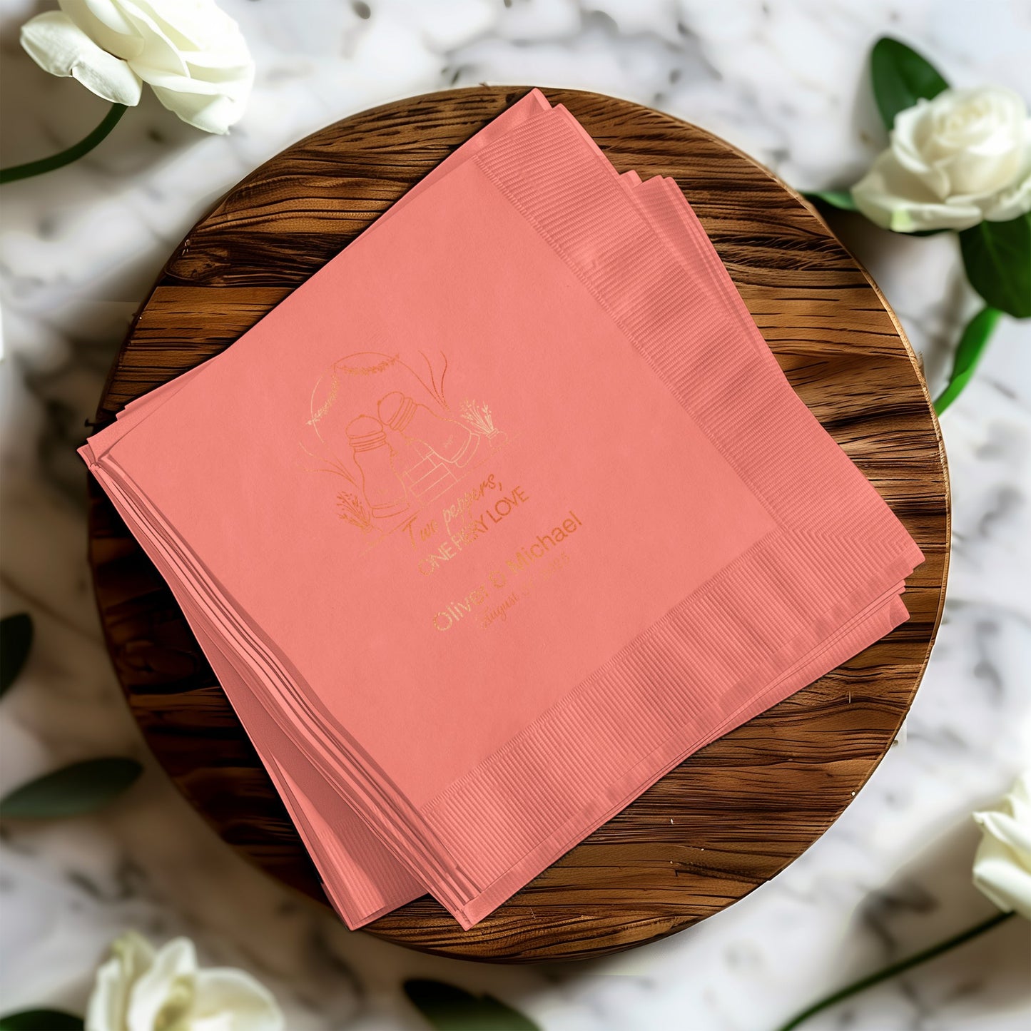Personalized Wedding Event Custom Napkin product