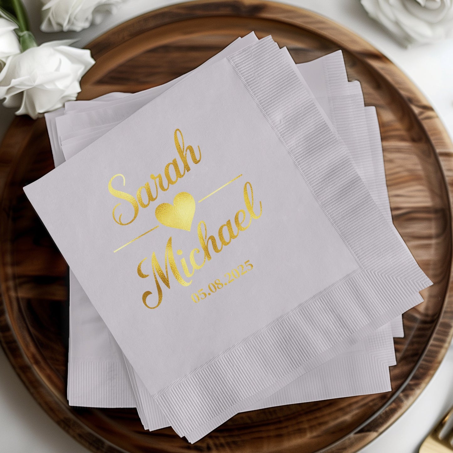 Personalized Wedding Napkins with Custom Names product