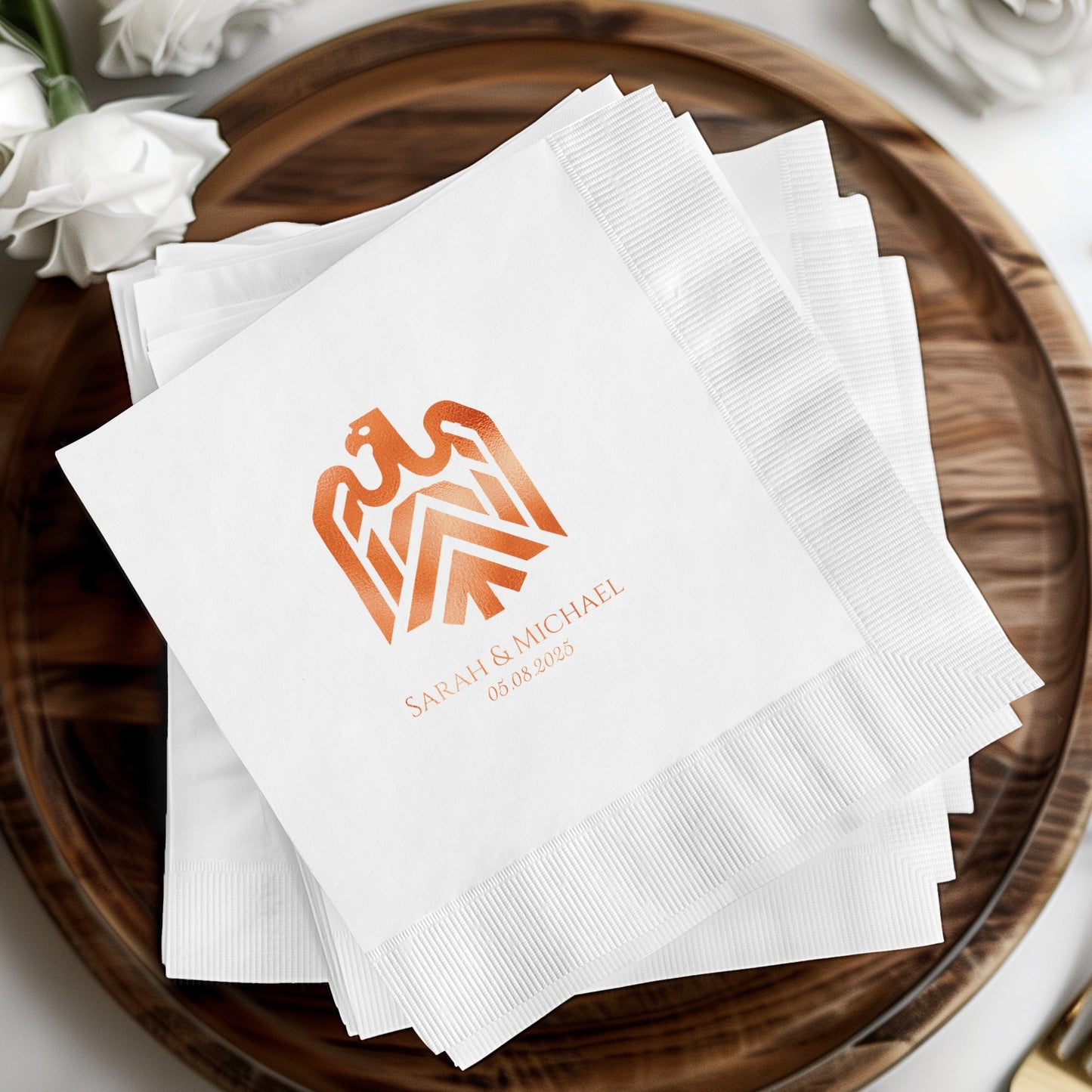 Personalized Wedding Date Custom Napkin product