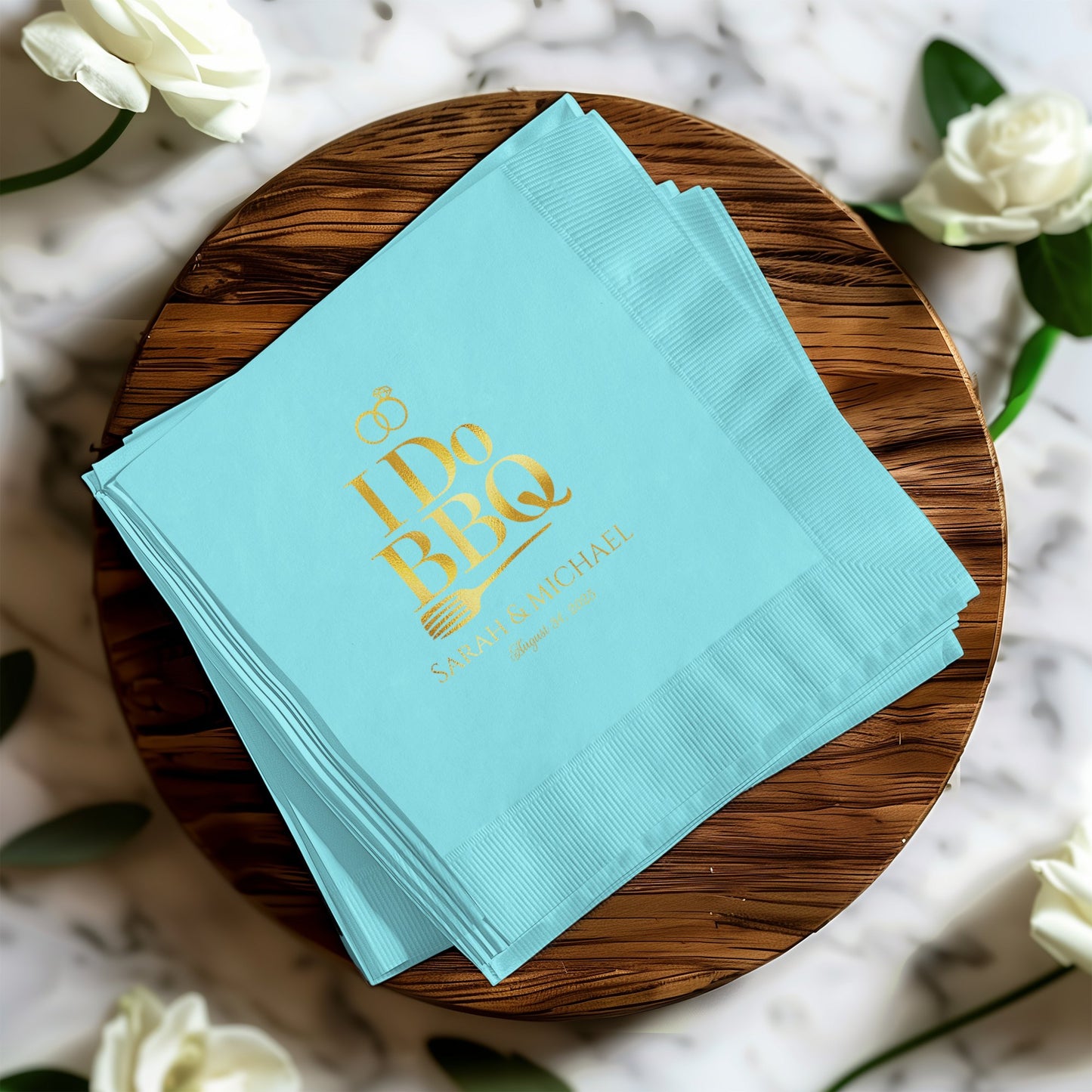I Do BBQ Personalized Wedding Napkins product type