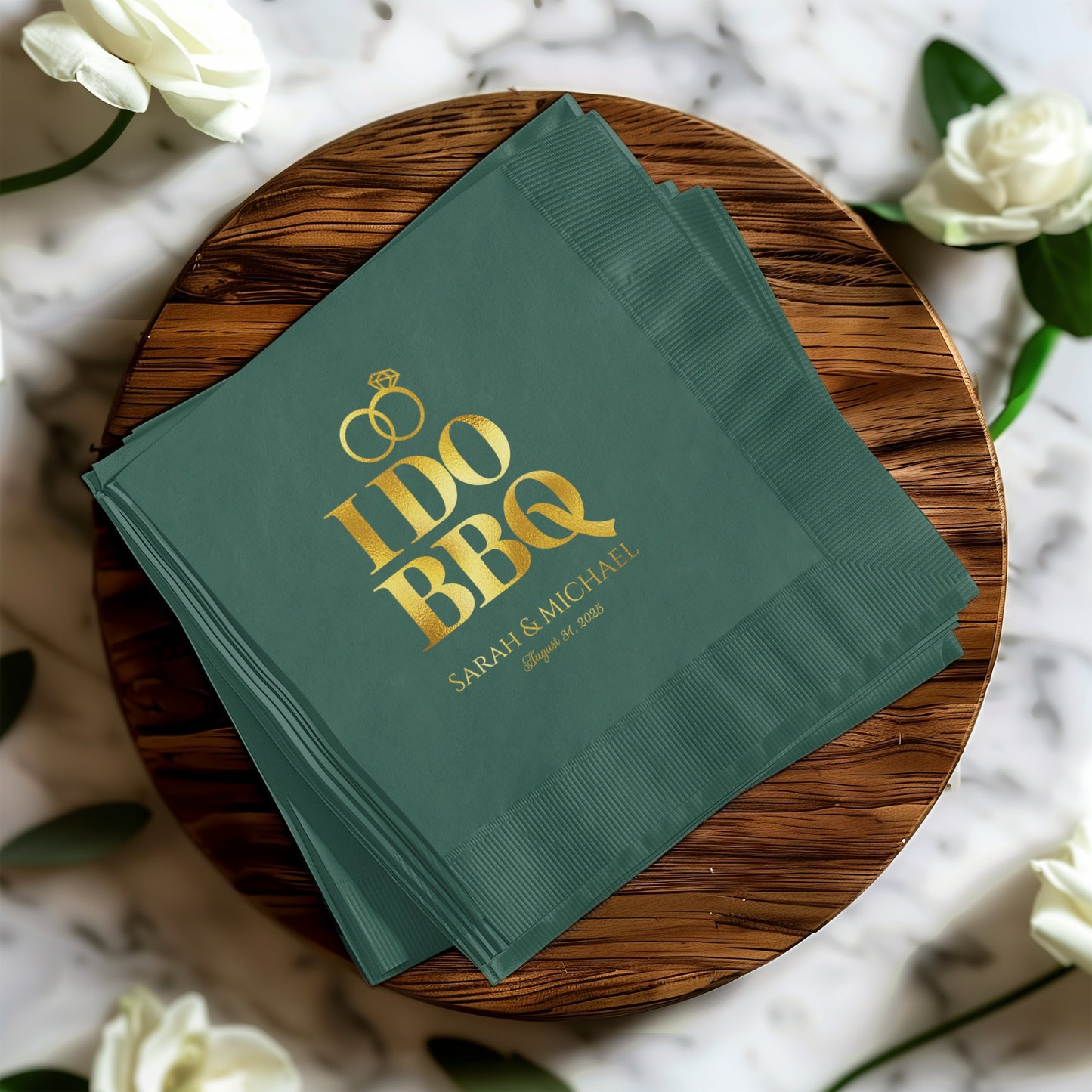 Custom Wedding BBQ Party Napkins product