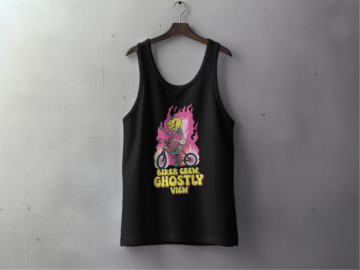 Biker Crew Ghostly View Graphic Tank Top product