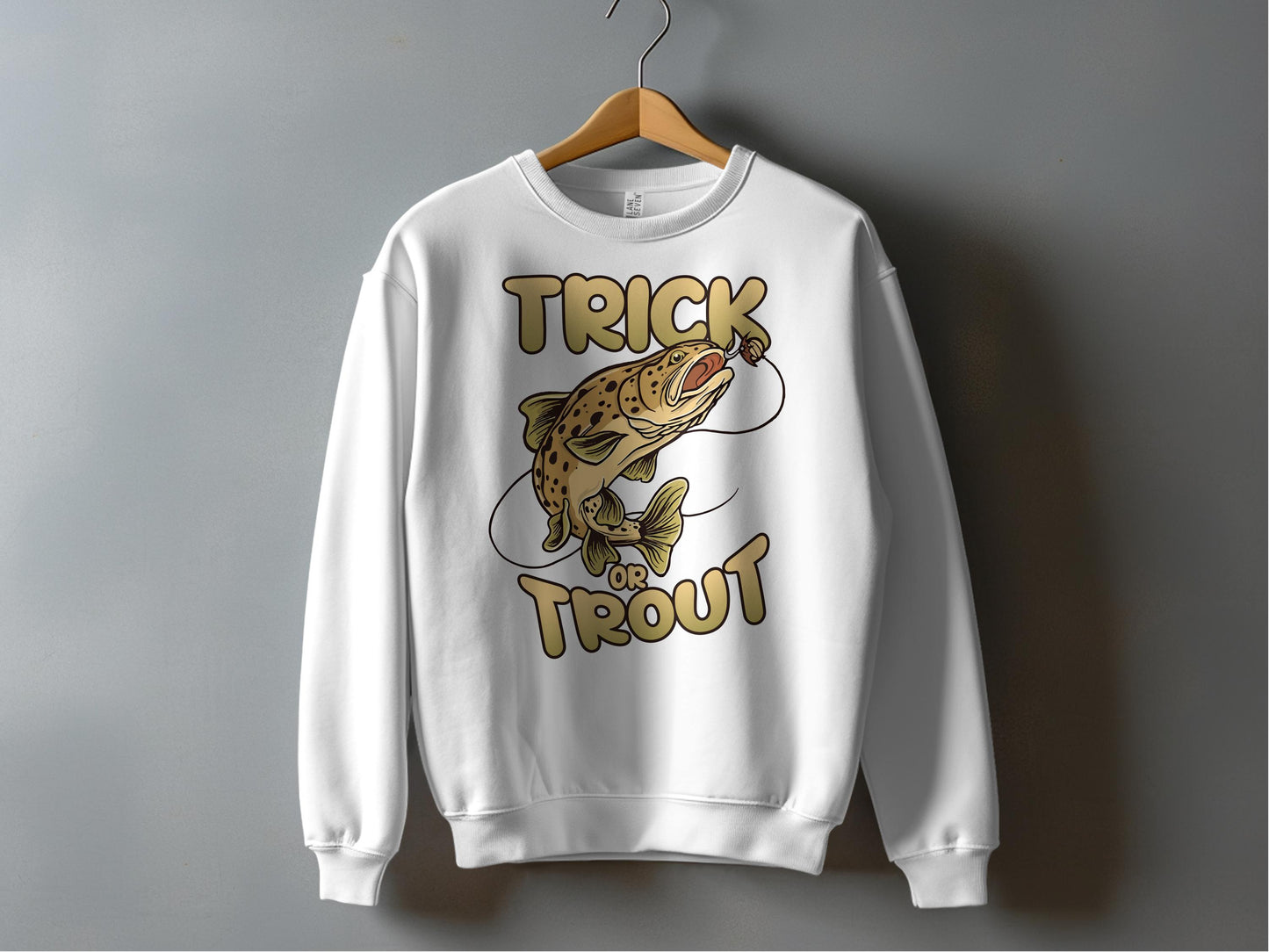 Trick or Trout Graphic Design Sweatshirt product type