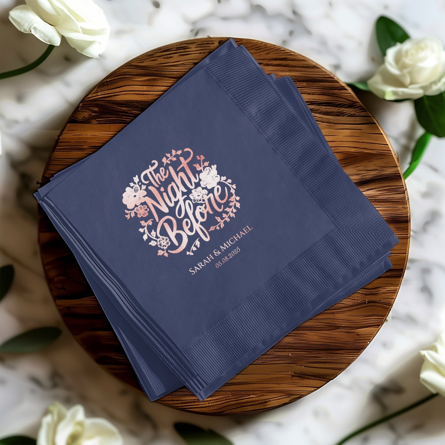The Night Before Personalized Wedding Napkins product type
