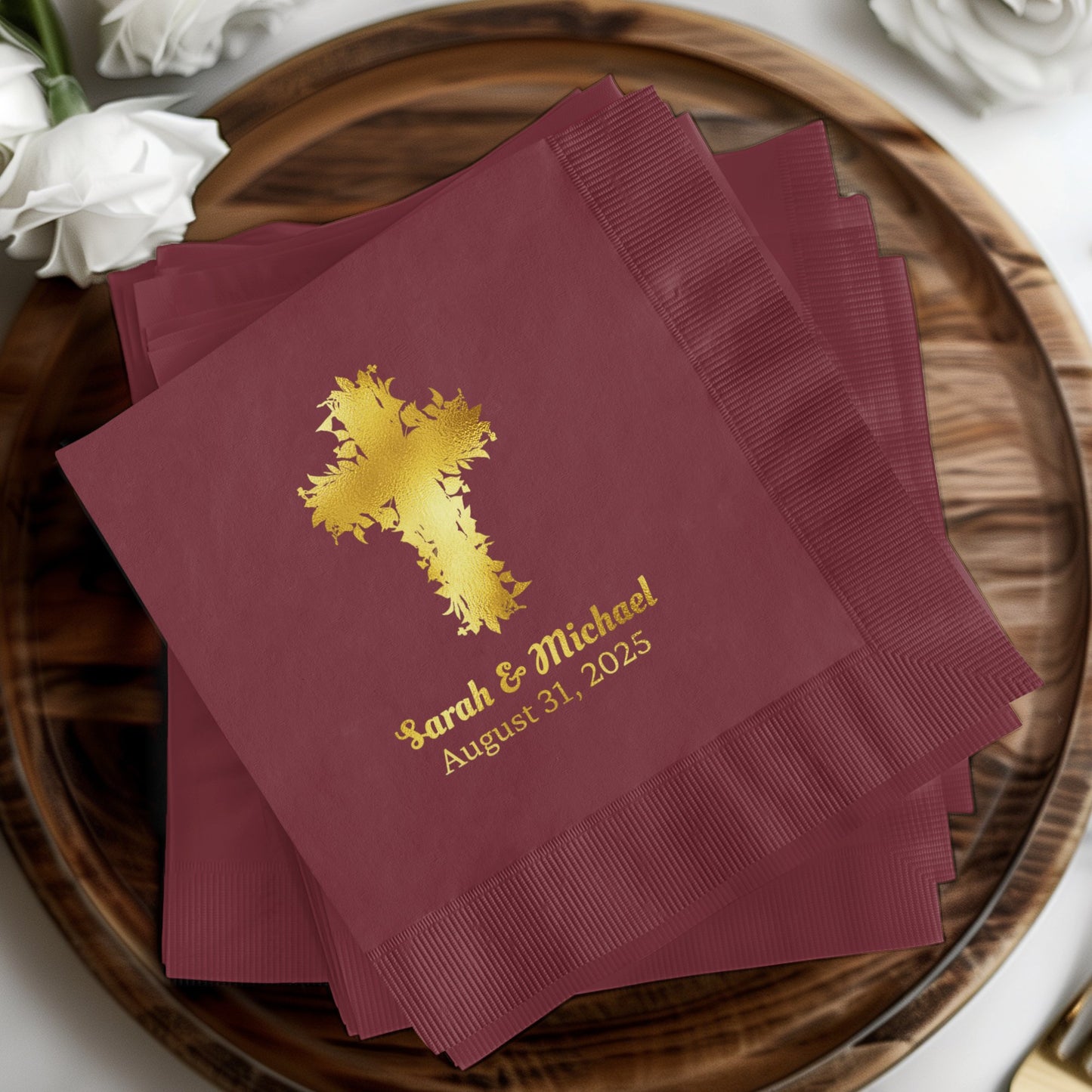 Personalized Religious Wedding Napkins product