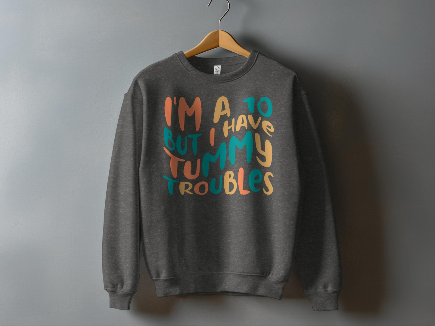 I'm a 10 But I Have Tummy Troubles Sweatshirt product type