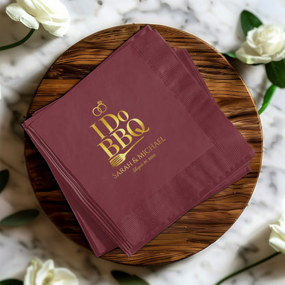 I Do BBQ Custom Event Napkins Personalized product type
