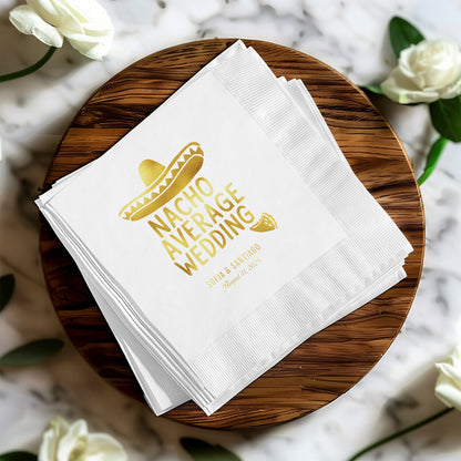 Nacho Average Wedding Personalized Napkin product