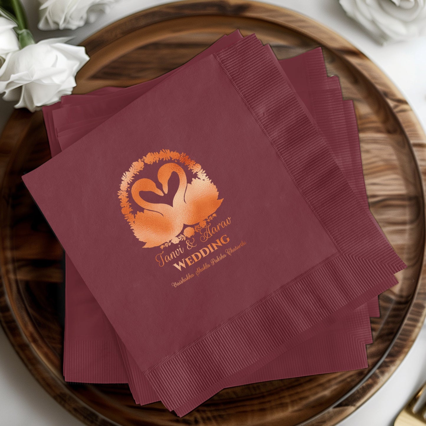 Personalized Wedding Custom Design Napkin product type
