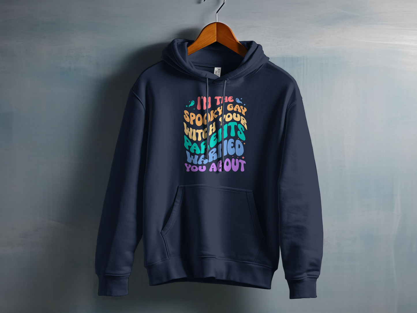 Fun Colorful Spooky Gay with Bit Feared Hoodie product