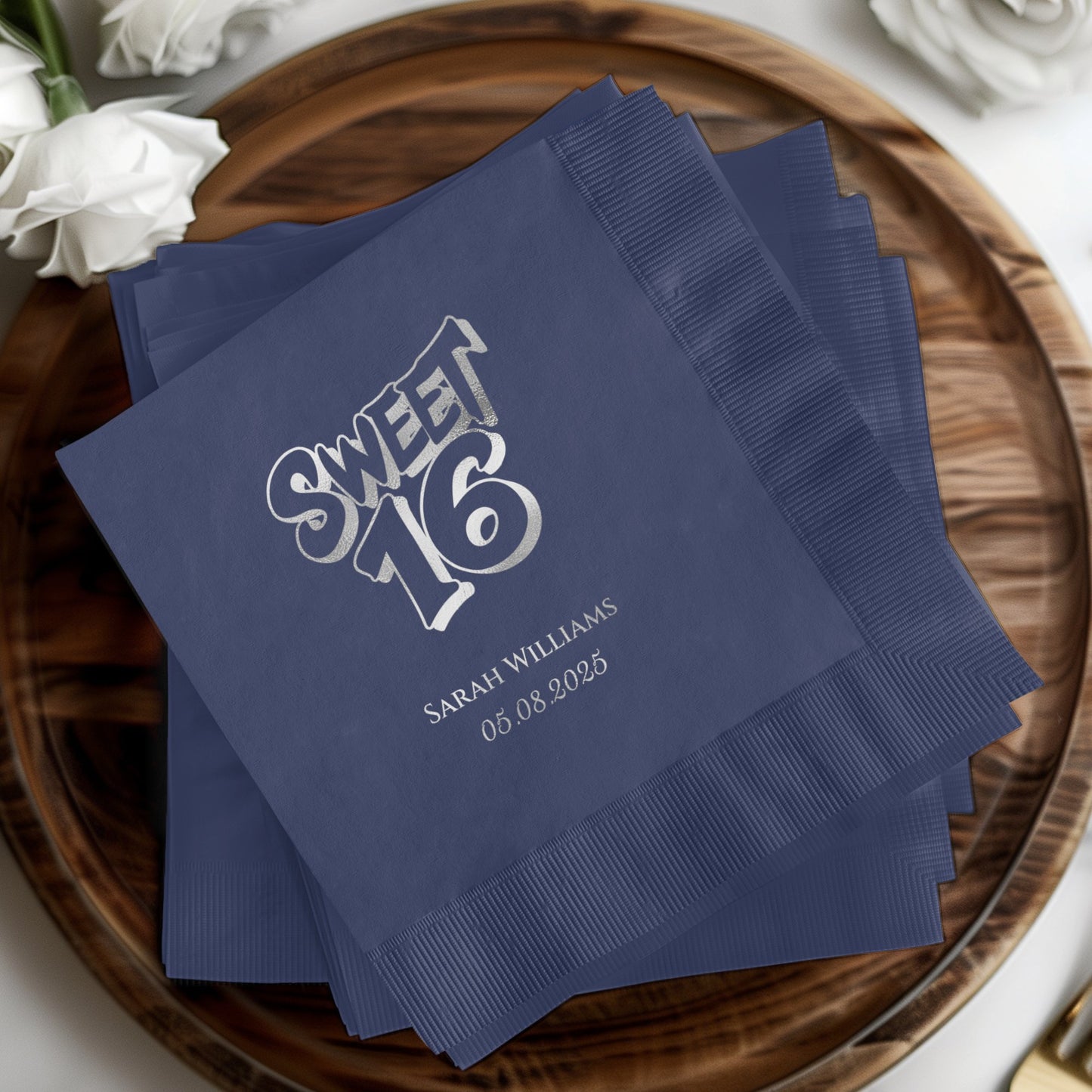 Sweet 16 Custom Birthday Party Napkins product
