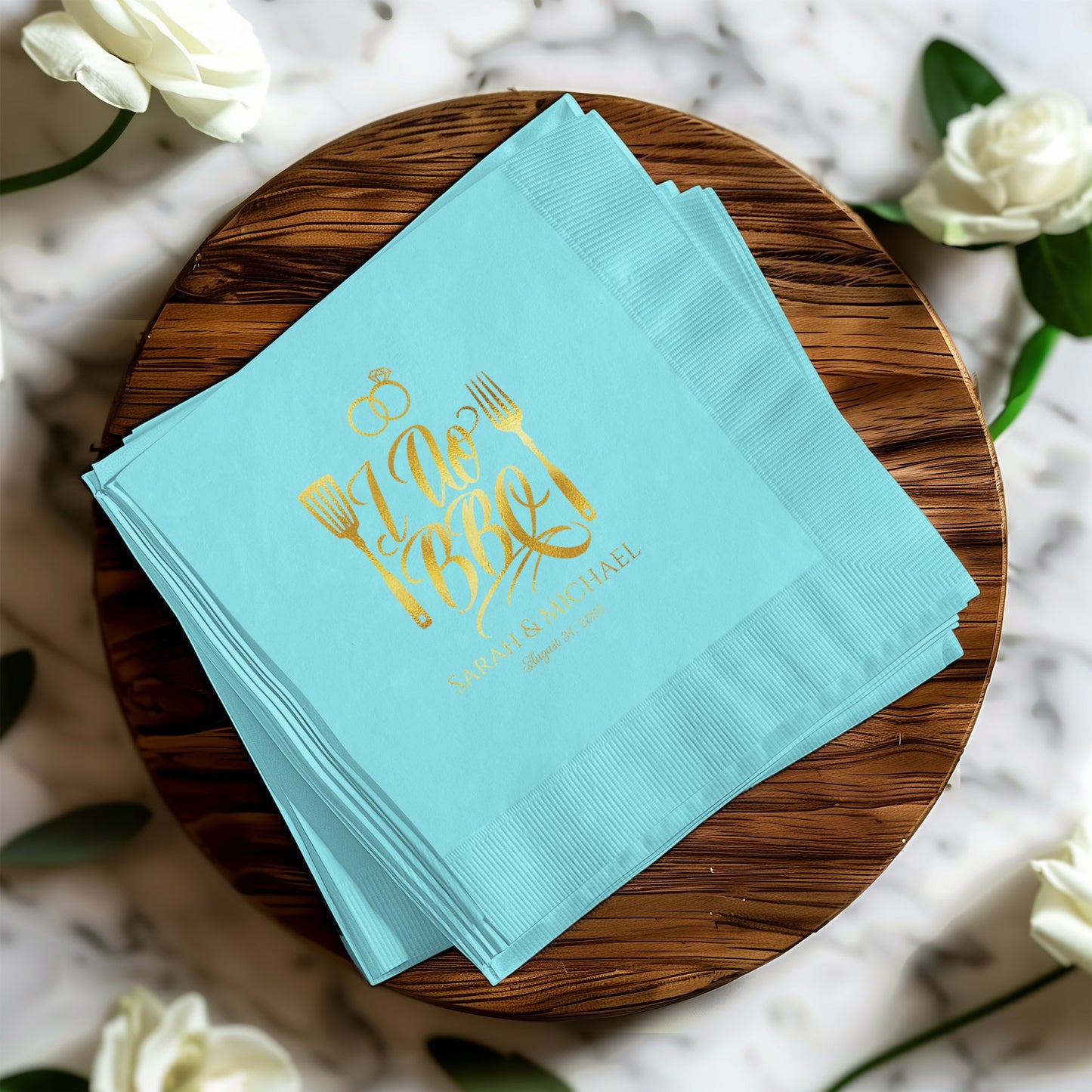 Elegant Custom BBQ Napkins for Special Events product