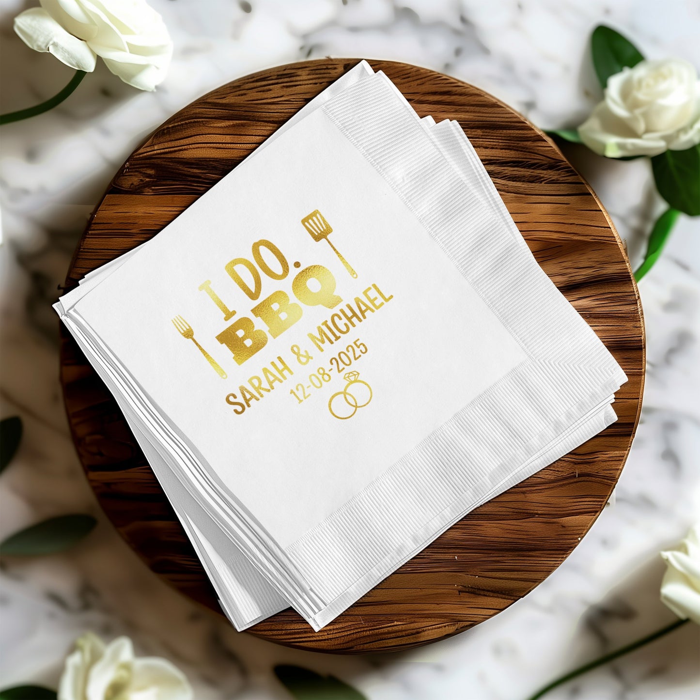 Personalized Wedding BBQ Napkins Party Product