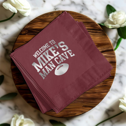Welcome To Mike's Man Cave Napkins product type