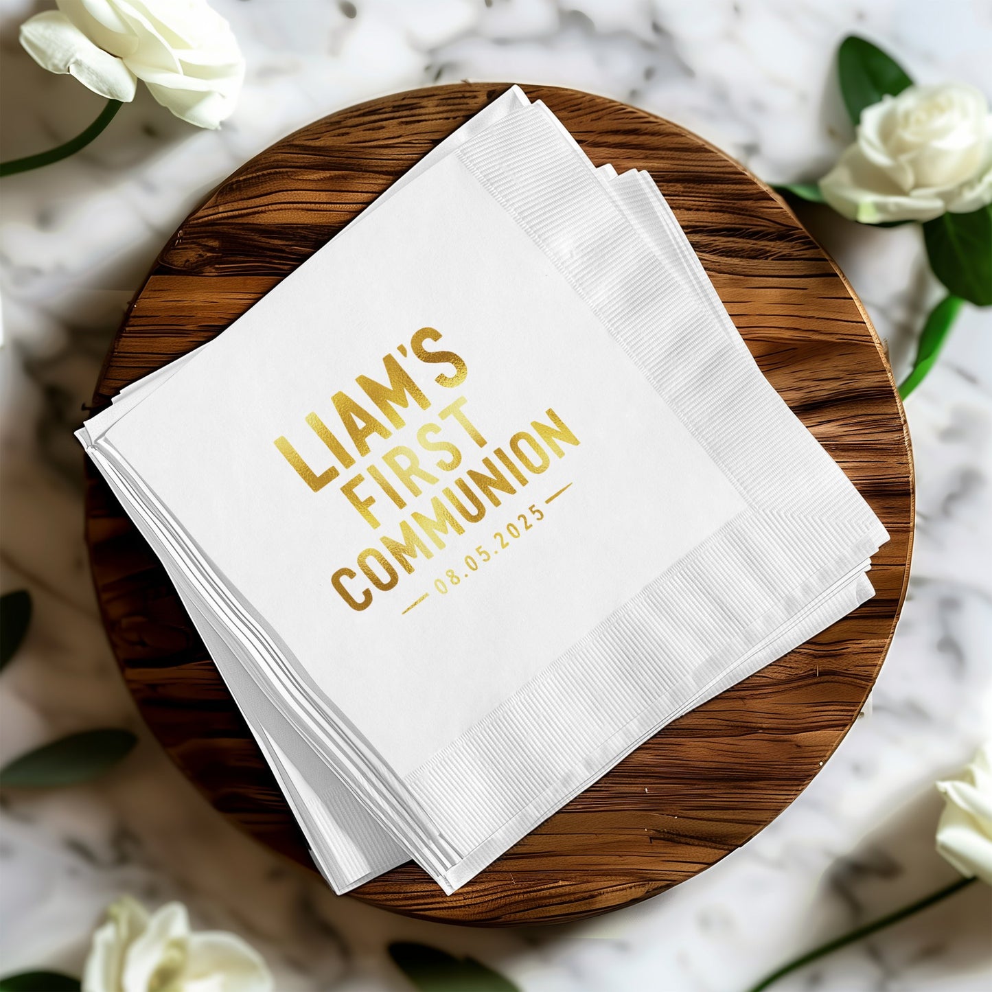 Personalized First Communion Celebration Napkin product