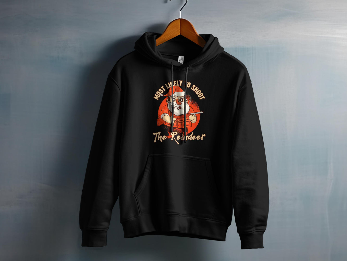 Funny Christmas Hoodie Most Likely To Shoot Reindeer product