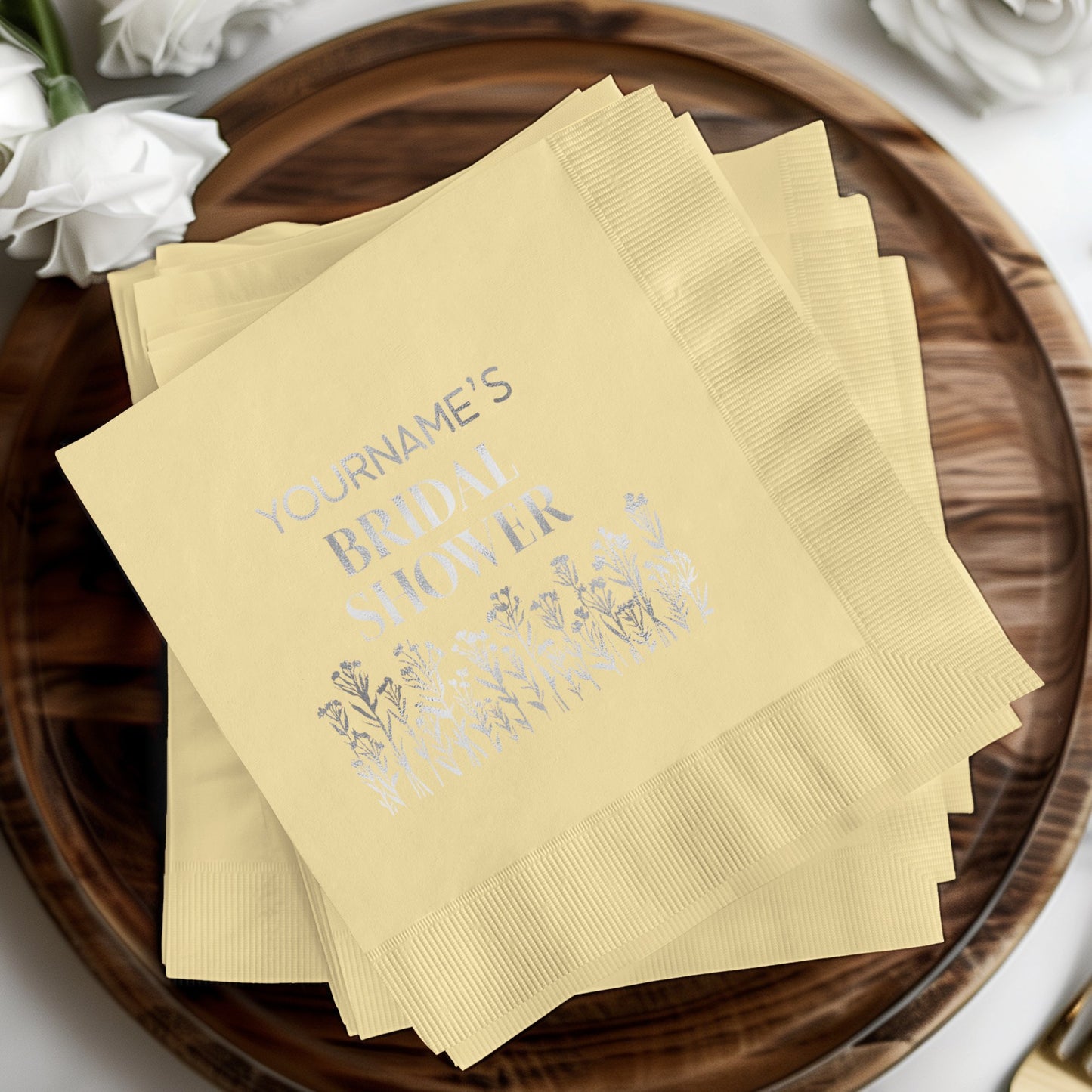 Personalized Bridal Shower Napkins Product
