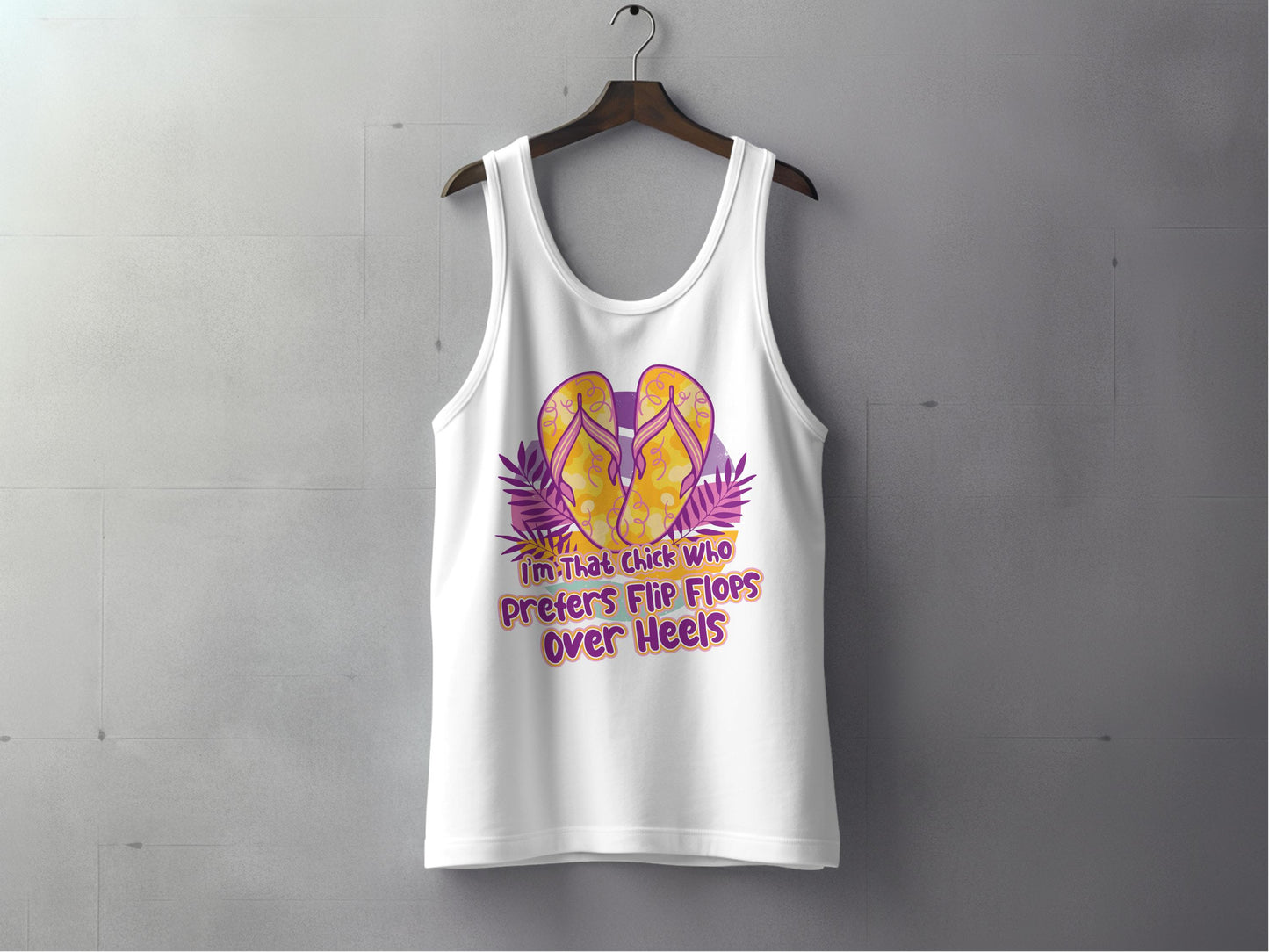 I'm That Chick Who Prefers Flip Flops Tank Top product