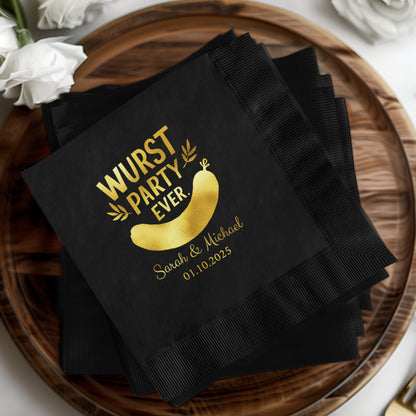Personalized Wurst Party Ever Napkins Wedding Product
