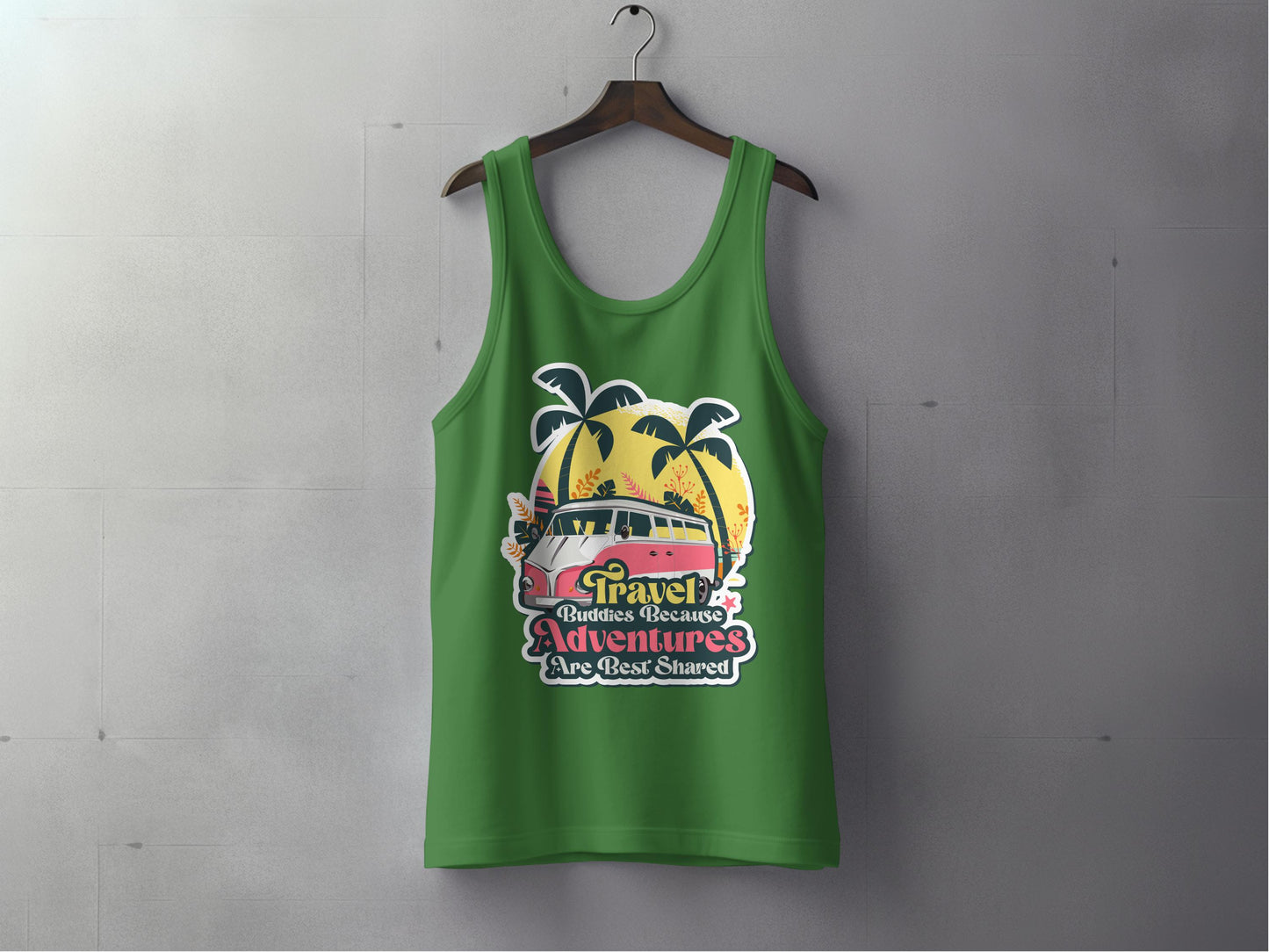 Travel Adventures Best Shared Green Tank Top product