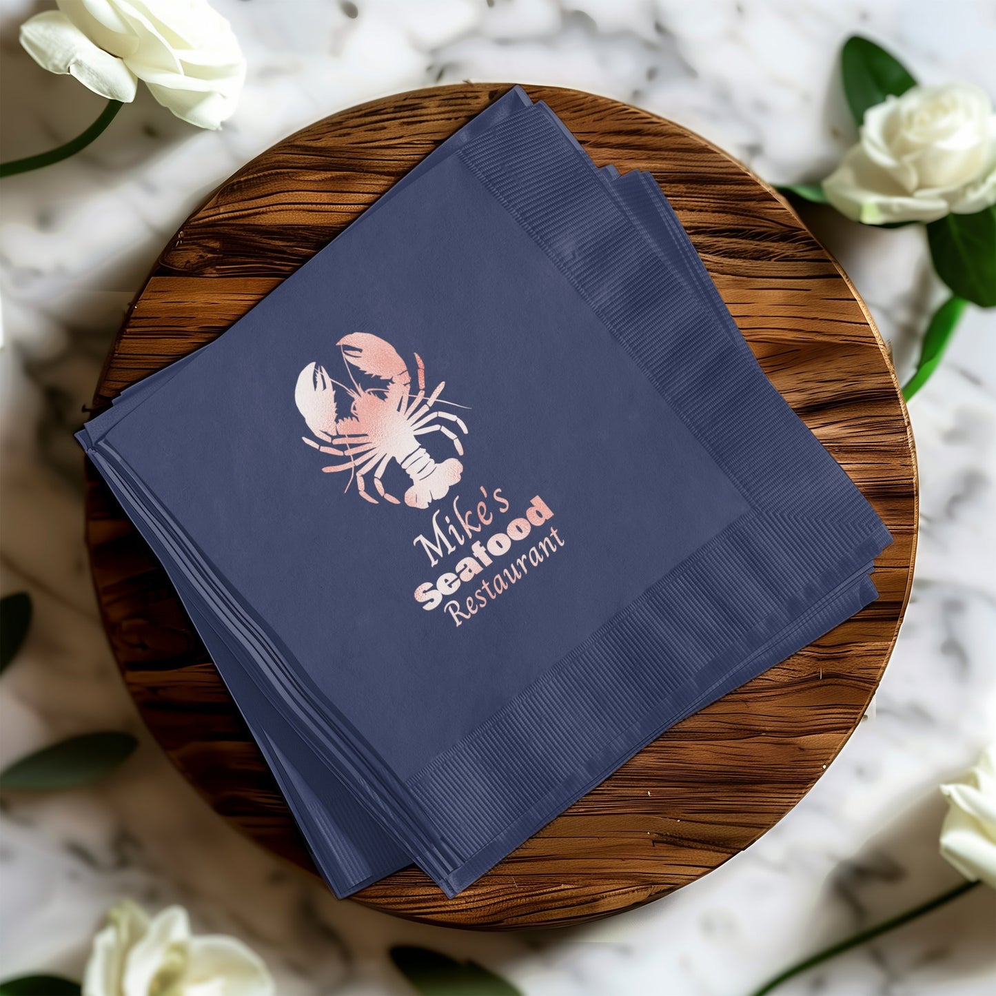 Mike's Seafood Restaurant Custom Napkins product