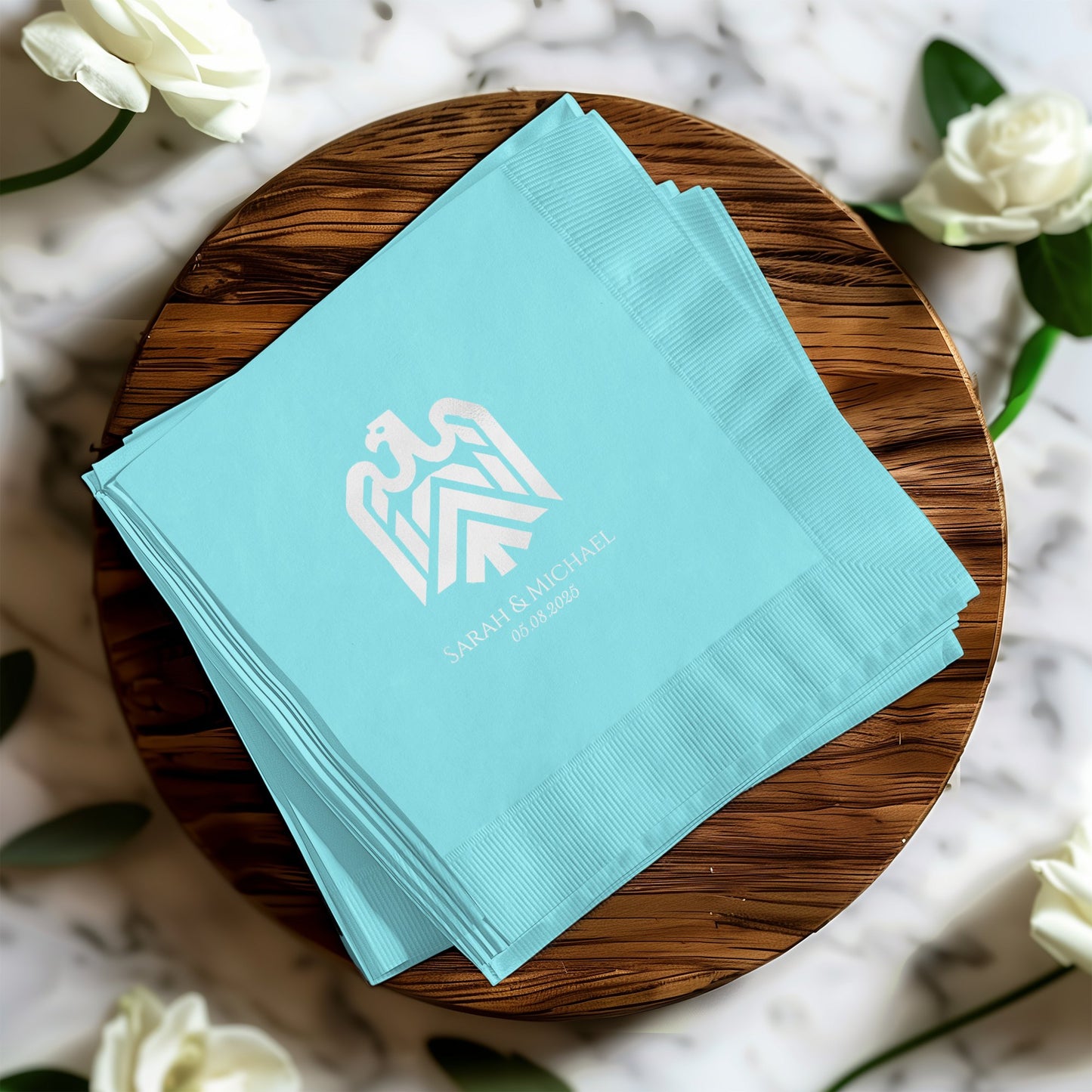 Custom Wedding Monogram Napkins Personalized Party product type