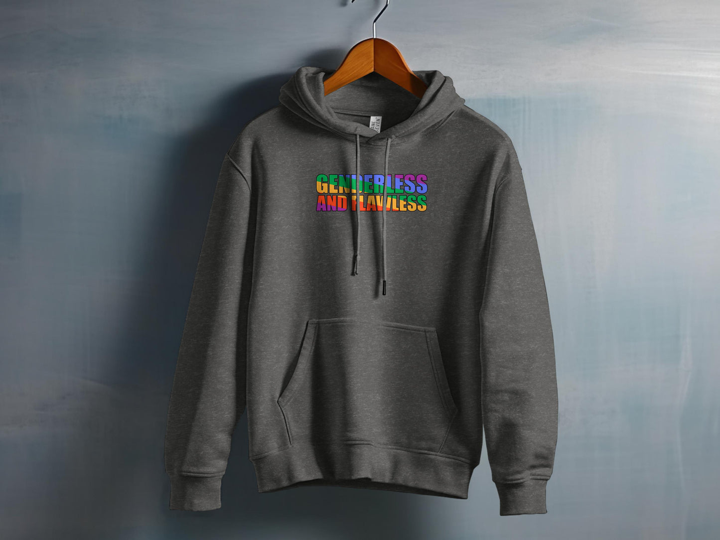 Genderless and Flawless Graphic Hoodie product
