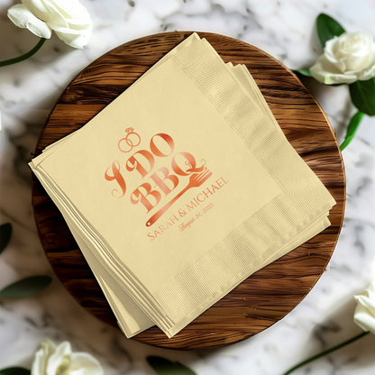 I DO BBQ Personalized Event Napkins product