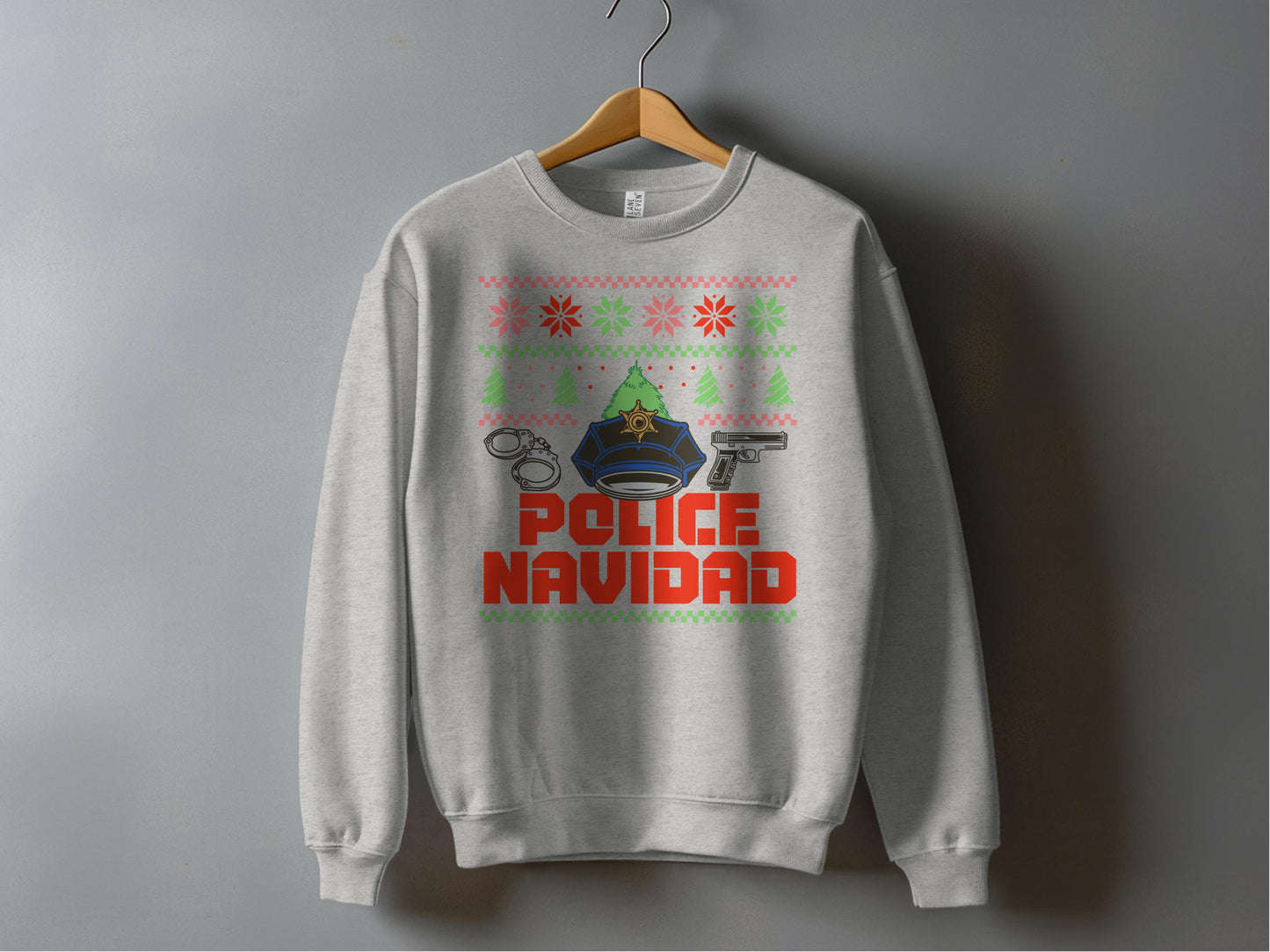 Funny Police Navidad Christmas Themed Sweater product